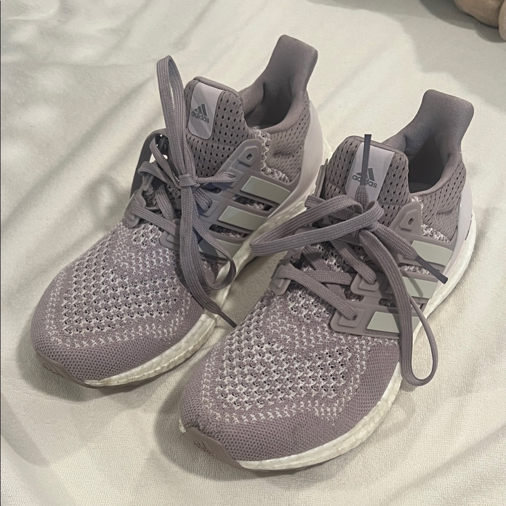 Adidas Women's Purple and Gray Sneakers